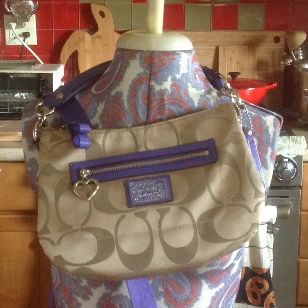 Purple Coach Handbag